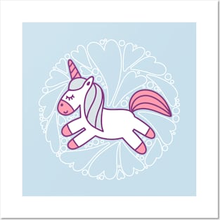 Cute Unicorn Posters and Art